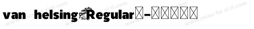 van helsingRegular在字体转换
